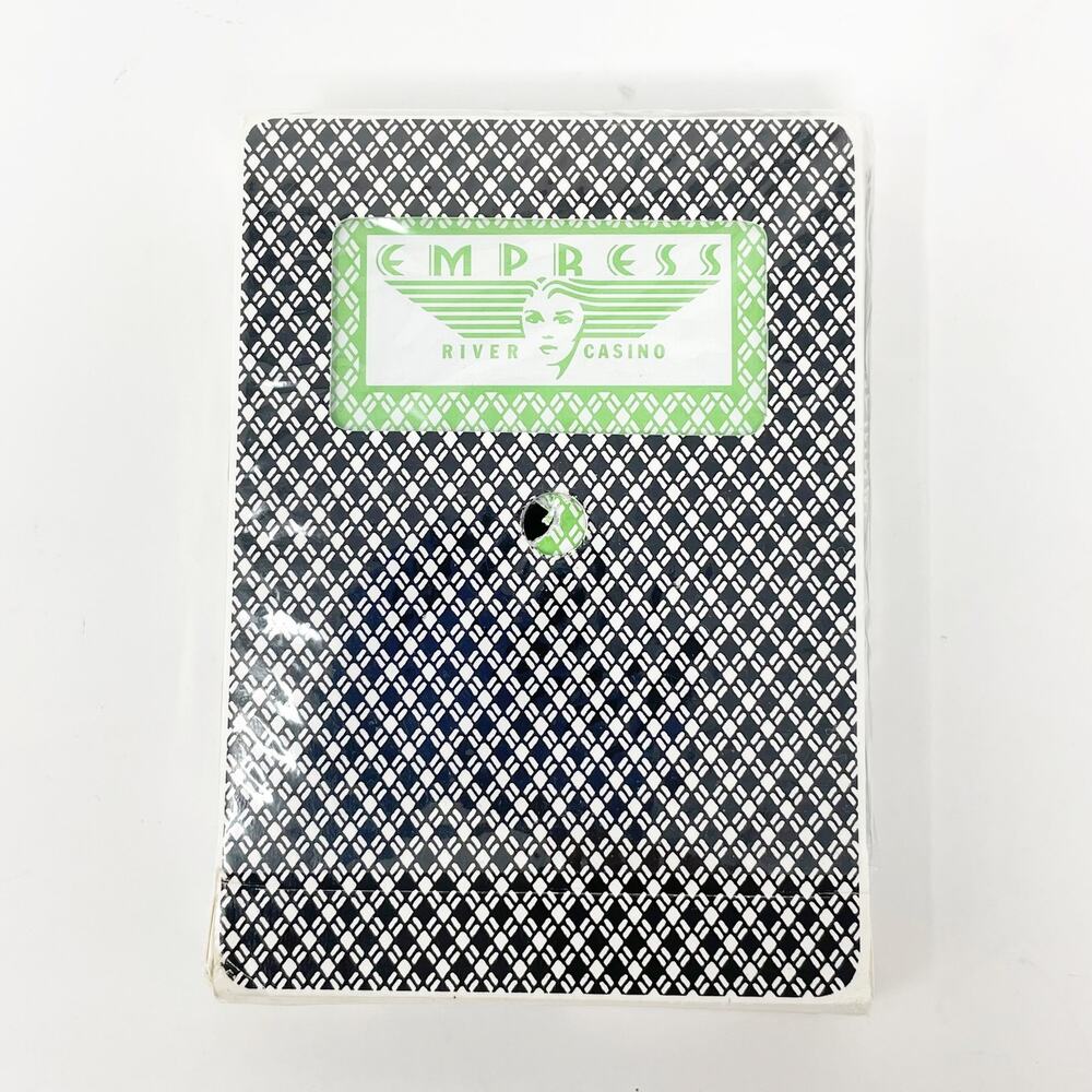 Empress‎ River Casino Playing Cards Green Hole Punched Complete Deck Aristocrat